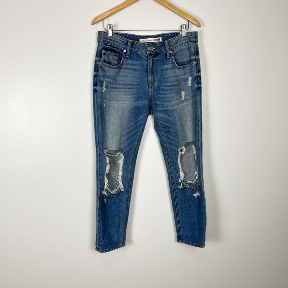 Lovers and Friends Ezra Cropped Slim Boyfriend Jeans Size 28 - Picture 2 of 10